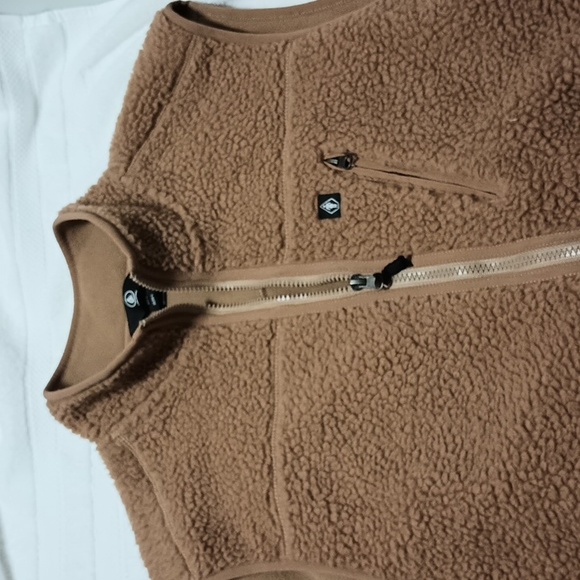 Volcom Mens Fleece Vest, Large - Picture 4 of 8